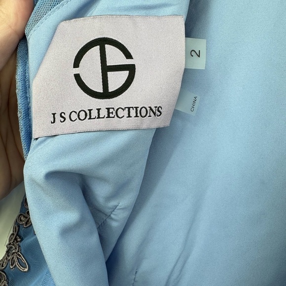 JS Collection Mallory Soutache Evening Column Gown NWOT - Picture 6 of 12